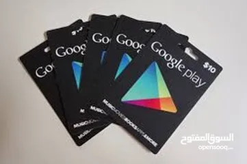  2 بطاقات Google Play اسعار حرق