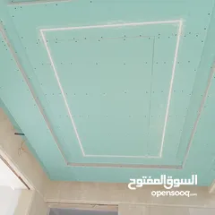  16 تنفيذ اعمال الديكور الداخلي جبسمبورد وجبص البلدي واسمنت بورد وفرسلينج وبيفيسي وبديل الرخام والفوم
