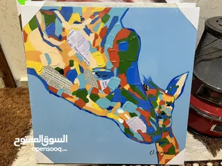  1 لوحة رسم يدوي زيتيه تحفة فنية بكل معنى الكلمة