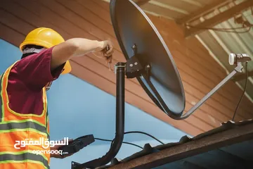  3 فني صيانة تركيب ستالايت اصلاح ريسيفر تلفزيون و تركيب شاشات و تقوية انترنت