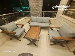  21 مراجيح ثلاثية وثنائية ورباعية واطقم رتان 5 و7 مقاعد واطقم كنب حديد قوية وعش البلبل حجم جامبو رائعة
