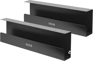  1 VIVO Under Desk 17 inch Cable Management Trays, Power Strip Holders