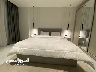  6 شقة مفروشة جديدة  غرفتين نوم فخمة للايجار في الصويفية قرب الخدمات