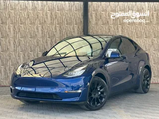  13 TESLA MODEL Y 2021 LONG RANGE تيسلا لونج رينج دول موتور فحص كامل بسعر مغرري