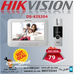  1 انتركم الفيديو صوت وصورة من Hikvision موديل DS-KIS204 مزود بخاصية Image Capture