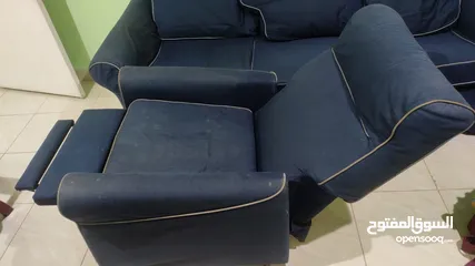 4 IKEA - SOFA with 2 recliner chairs