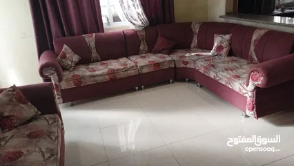  4 كورنر 8 مقاعد مع البرداية للبيع