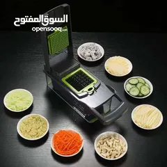  5 قطاعة الخضروات والفواكه 11 ب 1 كفاءة وجودة عالية وفري وقتك مع قطاعة الخضار الذكية متعددة الوظائف