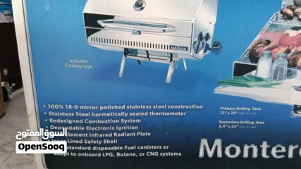  7 Magma Monterey II Classic Gourmet Gas Grill, A10-1225-2 – Portable Stainless Steel Marine BBQ Grill