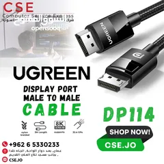  1 UGREEN DP114 Display Port Male to Male Cable- 1.5M وصلة شاشة يوجرين ديسبلاي