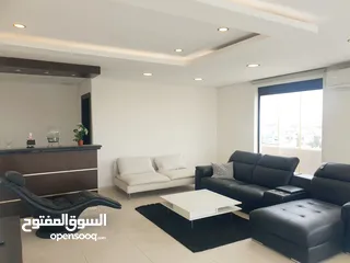  18 عبدون شقة مفروشة فخمة مع رووف ( دوبلكس ) للإيجار السنوي