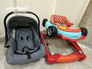  1 عرباية ممشى للأطفال + كرسي هزاز