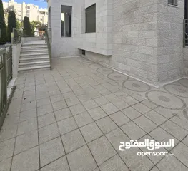  1 دير غبار شقة ارضية طابقية مفروشة للإيجار مع تراس واسع وكراج خاص
