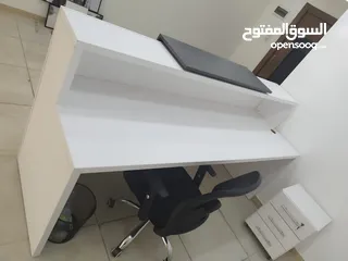  4 كاونتر استقبال مع ملحقاته للعيادات و المكاتب
