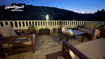  1 طقم جلسه خارجي 9 مقاعد (خشب زان)