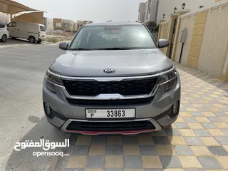  1 KIA Seltos 2021 One Owner, Low Millage, Under Warranty, GCC Specs