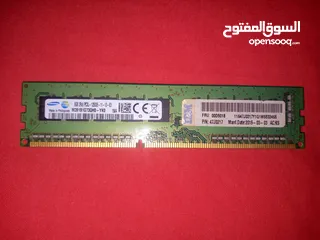  1 رام 8 جيجا نوعها Samsung DDR3