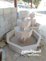  8 نوافير وشلالات وبابكيو احواض زريعه جميع انواع الحجر البناء والديكوارات