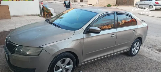  3 سكودا ربيد 2014 جير عادي  ديزل