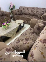  1 طقم كنب 7 مقاعد مع طولات