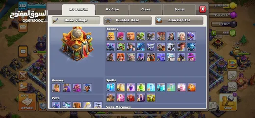  2 Clash of clans town hall 16 account