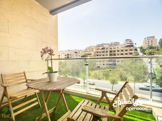  22 Brand New Furnished two bedroom apartment in Abdoun with Balcony شقة مفروشة غرفتين في عبدون جديدة