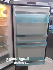  5 ثلاجة عكسية نوع سيمنز حجم 438 لتر لون استيل بحاله ممتازه جدا