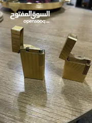  2 ولاعتين ديبونت ( s t Dupont )صناعه فرنسيه مطلي بالذهب