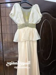 1 فستان سهرة لبسة وحدة للبيع