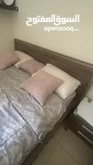  2 Home center bed,night stand, drawer and mattress