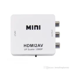  1 HDMI TO RCA AV CONVERTER     & RCA AV TO HDMI CONVERTER