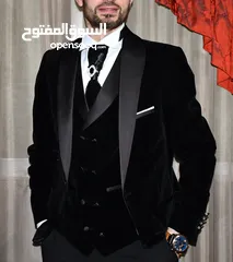  6 بدلة توكسيدو 5 قطع ماركة MASSIMO ROSSI مع كندرة ماركة Pasada