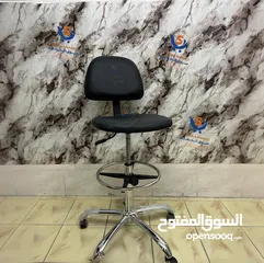  6 كرسي كاشير طبي مع مسند قدمين كرسي شبك طبي / للريسبشن/ سوبرماركت/عيادات متعدد الاستخدام