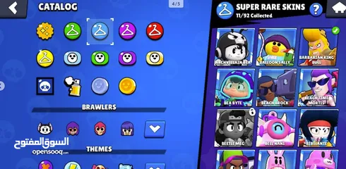  5 Brawl Stars  54 BRAWLERS  BLUE RANGER BROCK+1 Max  18000+Trophies