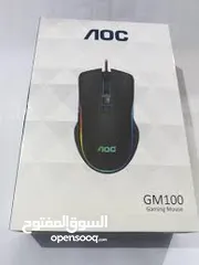  4 ماوس جيمنج mouse AOC GM100 GAMING MOUSE من اه او سي    2400 دب اي 