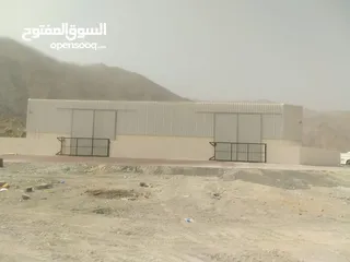  1 Steel structure Storage for rent مخزن/ورشة للاجار في منطقة المسفاة