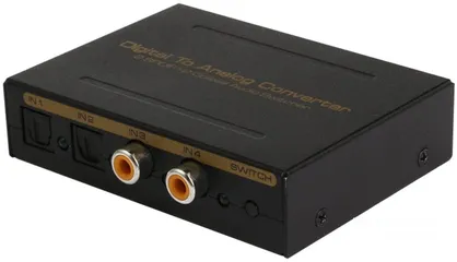  4 Digital to Analog Converter 2 SPDIF+2 Coaxial Audio Switcher