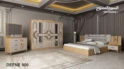  5 غرف نوم تركي وصلت حديثا شامل التركيب والدوشق مجاني