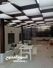  3 مظلات خشبيه واسوار خشبيه  للحدائق والمزارع و الترس