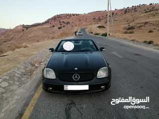  2 مرسيدس SLK 2003 لون أسود ملوكي، كشف، ترخيص جديد وارد غرغور مالك ثالث من الوكالة