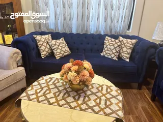  1 طقم كنبايات كبوتيه بحاله الحديد مع مدخل استقبال