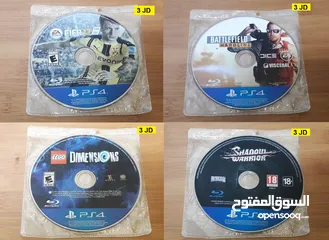  6 سيديات بلايستيشن 4  متوفر ايادي Playstation 4 ps4