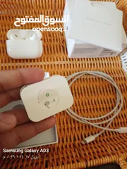  2 سماعة إيربدز Airpods Pro حالة جديدة مع كل ملحقات سماعة أصلي