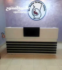  30 كاونتر استقبال مودرن قياس 160سم شامل توصيل وتركيب متوفر تفصيل عالطلب تسليم خلال يومين