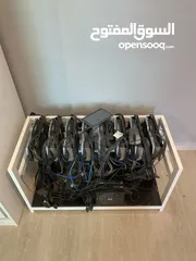  1 8 Graphics cards 6700xt Rig 376 Hashrate Original