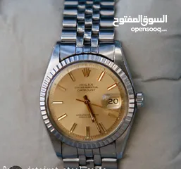  1 مطلوب ساعه رولكس  اصلي موديل قديم مهما كانت حالتها نصلكم أينما كنتم