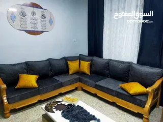  15 اطقم كورنر(9) مقاعد خشب زان ( مورس الاردن ) اشتريه للعمر كله