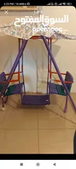  1 Kids foldable swing with 2 Seats and Baby cot with Mattress available for sale each 150