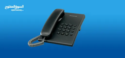  5 تلفون ارضي جهاز هاتف KX-TS500 Panasonic