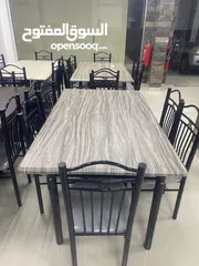  8 Dining Table Marble and Wood